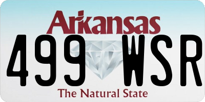 AR license plate 499WSR