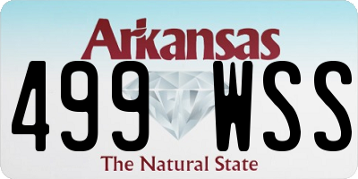 AR license plate 499WSS