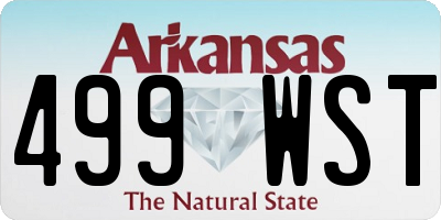 AR license plate 499WST