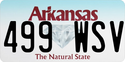 AR license plate 499WSV