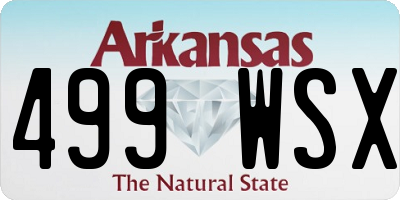 AR license plate 499WSX