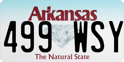 AR license plate 499WSY