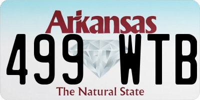 AR license plate 499WTB