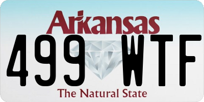 AR license plate 499WTF