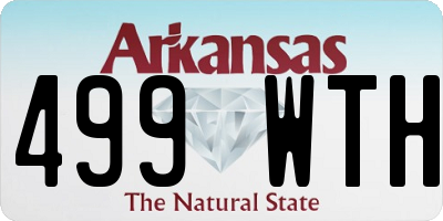 AR license plate 499WTH