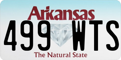 AR license plate 499WTS