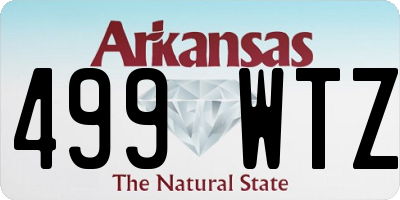 AR license plate 499WTZ