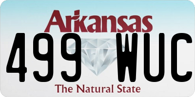 AR license plate 499WUC
