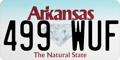 AR license plate 499WUF