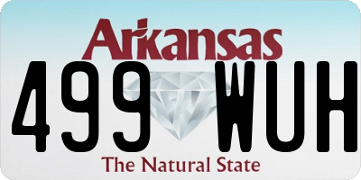 AR license plate 499WUH