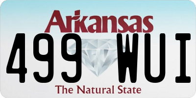 AR license plate 499WUI