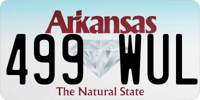 AR license plate 499WUL