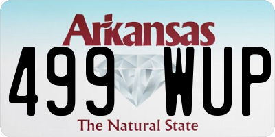 AR license plate 499WUP