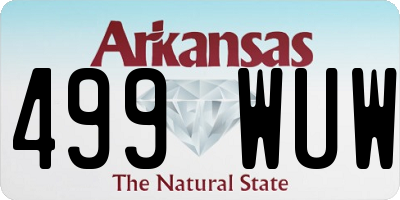 AR license plate 499WUW