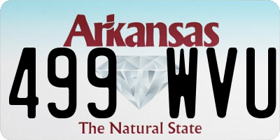 AR license plate 499WVU