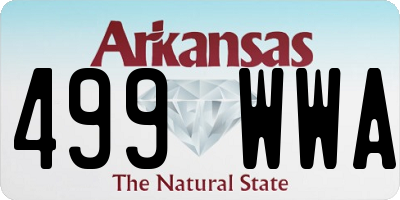 AR license plate 499WWA