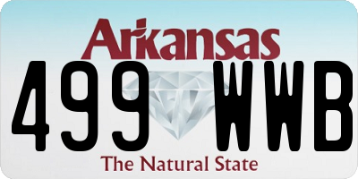 AR license plate 499WWB