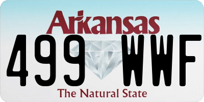 AR license plate 499WWF