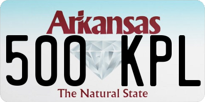 AR license plate 500KPL