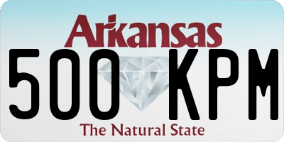 AR license plate 500KPM