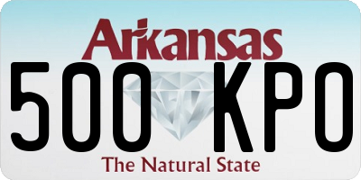 AR license plate 500KPO