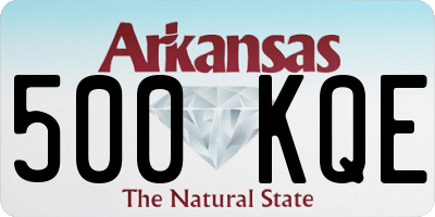 AR license plate 500KQE