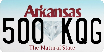 AR license plate 500KQG