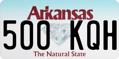 AR license plate 500KQH