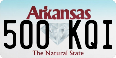 AR license plate 500KQI