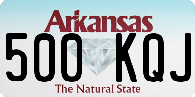 AR license plate 500KQJ