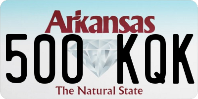 AR license plate 500KQK