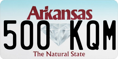 AR license plate 500KQM