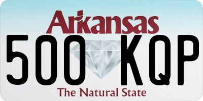 AR license plate 500KQP