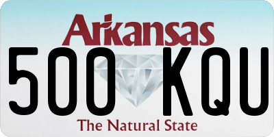 AR license plate 500KQU