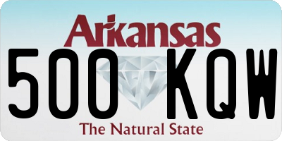 AR license plate 500KQW