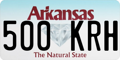 AR license plate 500KRH