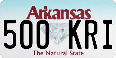 AR license plate 500KRI