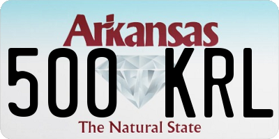 AR license plate 500KRL