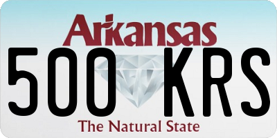 AR license plate 500KRS