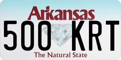 AR license plate 500KRT