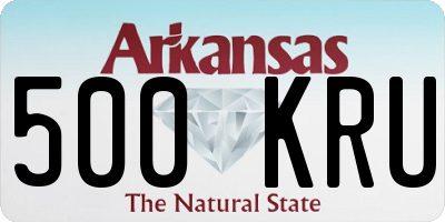 AR license plate 500KRU
