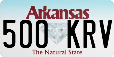 AR license plate 500KRV