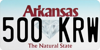 AR license plate 500KRW
