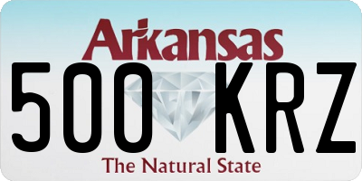 AR license plate 500KRZ