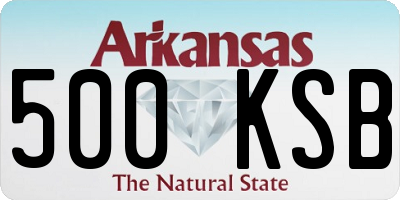 AR license plate 500KSB