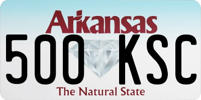 AR license plate 500KSC