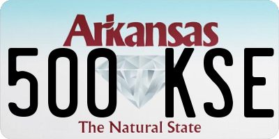 AR license plate 500KSE