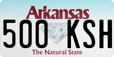 AR license plate 500KSH