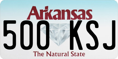 AR license plate 500KSJ