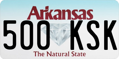 AR license plate 500KSK